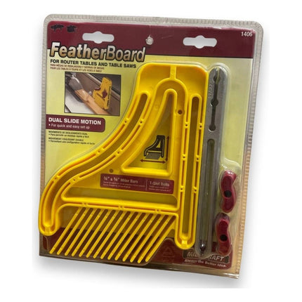 Sujetador Empuje Sierra Router Featherboard Milescraft