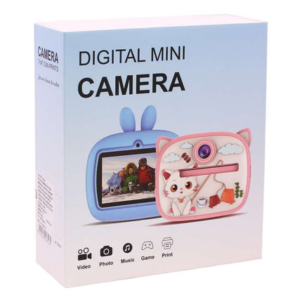 Camara De Fotos Infantil Instantanea Gatito Rosada Rosado
