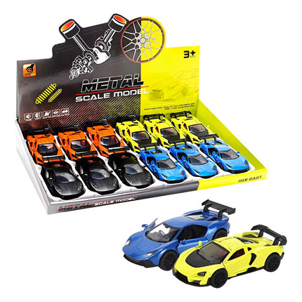 Autos En Miniatura X 12 Con Luces Y Sonido X