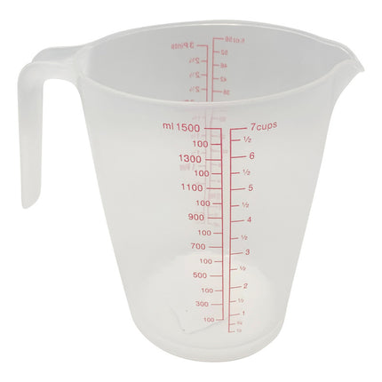 Jarra Medidora De Plástico, 1500ml Agua