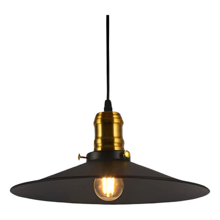Lampara Colgar Vintage Metal Negra/dorada Lh2317 X