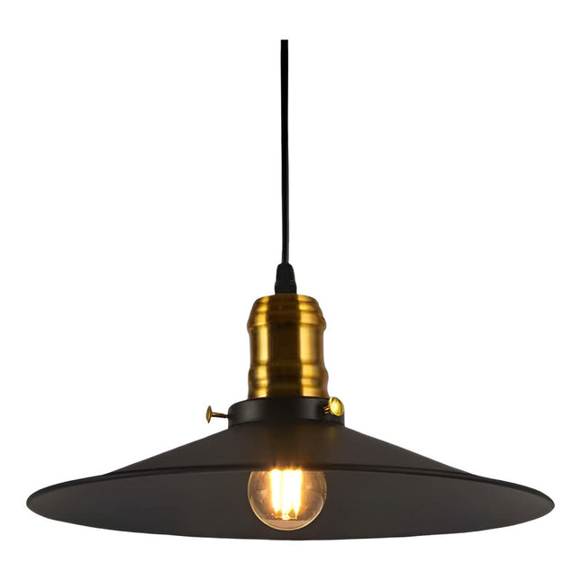 Lampara Colgar Vintage Metal Negra/dorada Lh2317 X