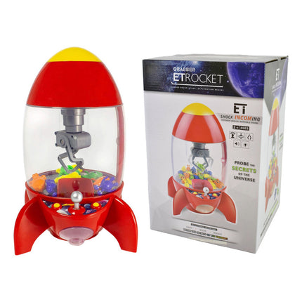 Maquina Con Garra Cohete Con Sonido Y Luces 32x23cm Rojo