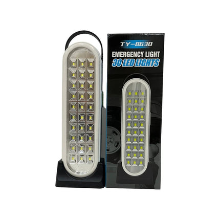 Lampara De Emergencia  30 Led Con Base Recargable Blanco