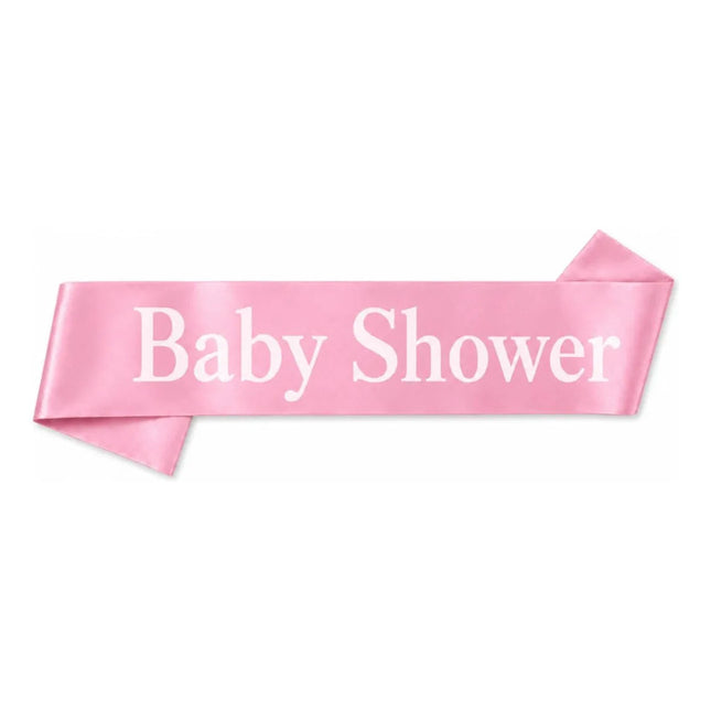 Banda Decorativa Para Baby Shower 160x10cm Rosa