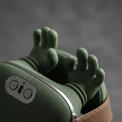 Masajeador Cervical Manos Recargable Verde Verde Oscuro