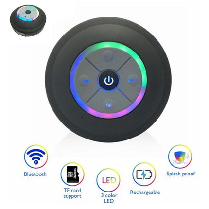 Parlante Rgb Resistente Al Agua Bluetooth Ducha Rgb