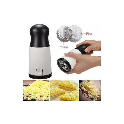 Rallador Queso Manual Giratorio Tipo Molino  Blanco Y Negro