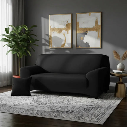 Funda Elastica Para Sillon 3 Cuerpos Negro