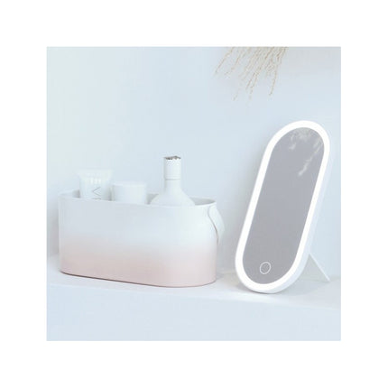 Organizador Para Cosméticos Maquillaje Con Espejo Luz Led R