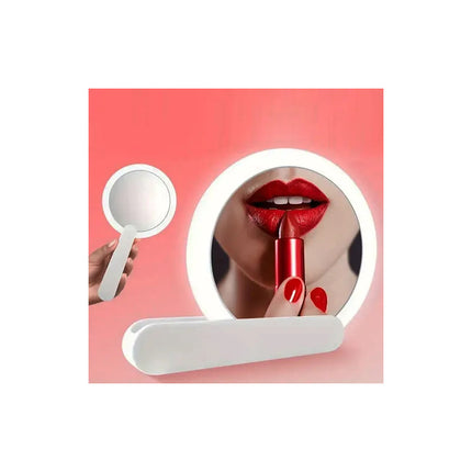 Espejo Con Luz Led Plegable Maquillaje Usb V