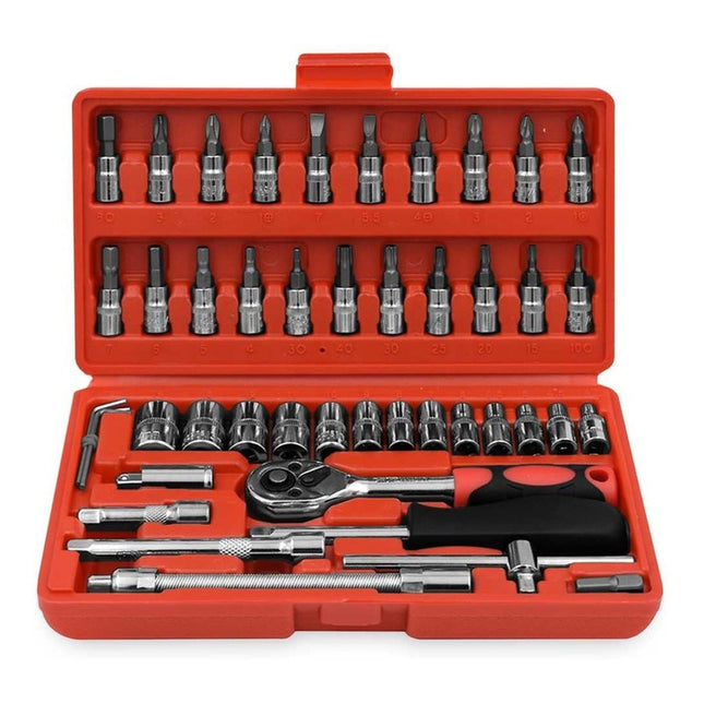 Juego Dados  Herramientas Combinada En Valija C/ Agarre