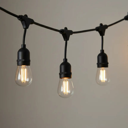 Guía Guirnalda Vintage 10 Luces Led  Cálidas 5 Mts. Cálido