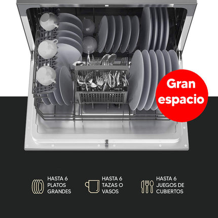 Lavavajillas Enxuta Lvenxp96w De 6 Cubiertos