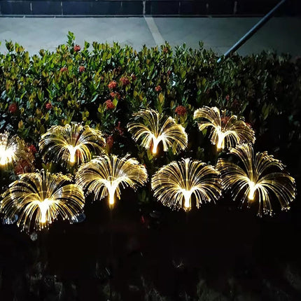 Adorno Jardin Luz Solar Medusa X2 Estaca Luces Decorativa