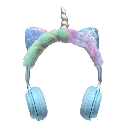 Auricular Con Vincha Unicornio Bluetooth Blanco