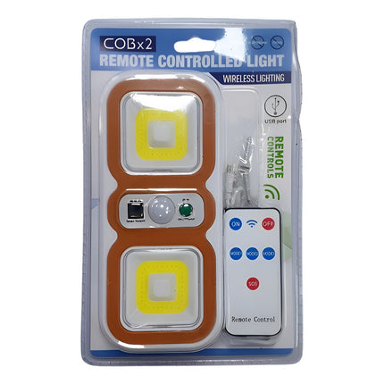 Luz Cob X 2 Con Control Blanco Blanco
