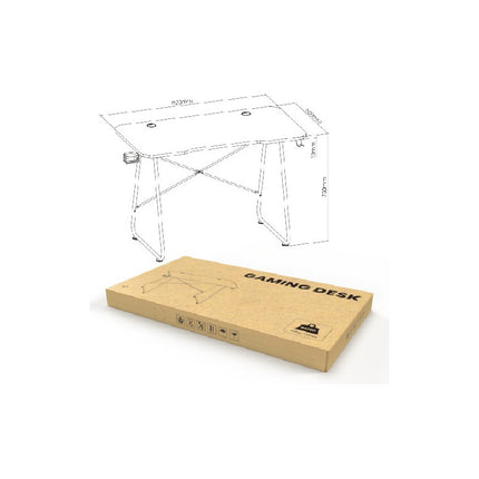 Escritorio Mesa Gamer Brateck Gmd10-1 Marrón