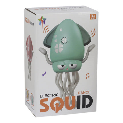 Pulpo Bailarin Con Luz Y Sonido Recargable Caña De Pescar Pulpo Verde