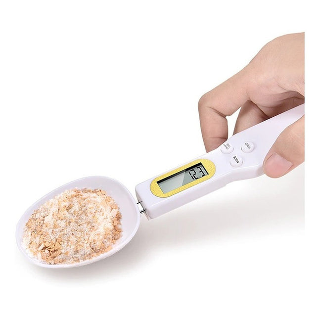 Balanza Cuchara Digital 0.01 A 500g A Pilas Blanco
