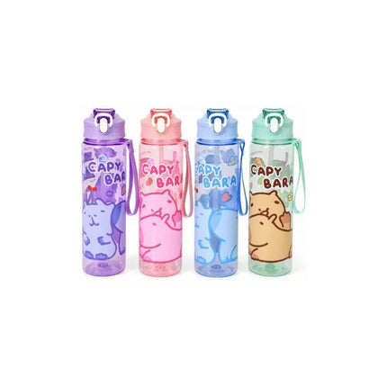 Botella Plástica Con Personajes 650ml Varios
