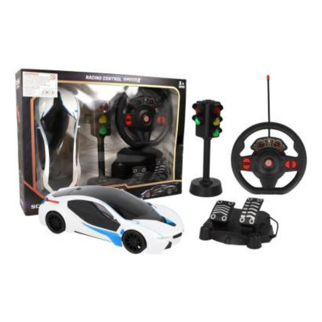 Auto A Control Remoto Con Semáforo 42 X 30 Cm