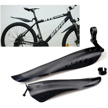 Guardabarros Plásticos Flexibles Para Bicicleta Negro