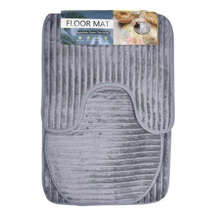 Set De Alfombras De Baño 3pcs Lineas