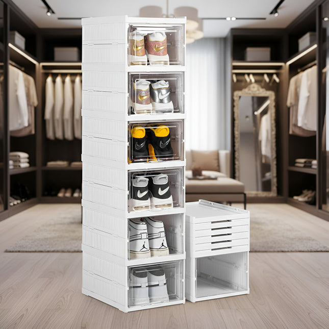 Caja De Almacenamiento Para Zapatos Zllzuu B0ccnm9f4m Organizador Plegable 6