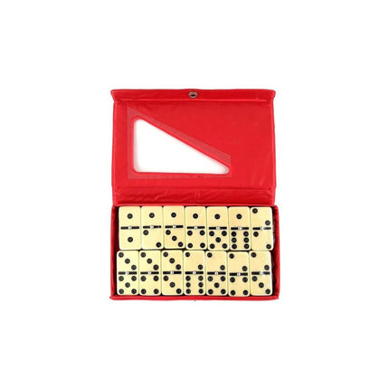 Juego De Mesa Domino Grande, 28 Piezas Premium, Estuche Lona