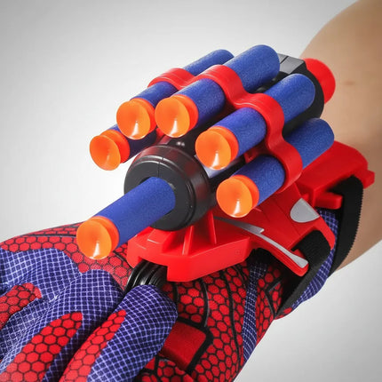 Guante Lanzador De Dardos Modelo Araña Azul