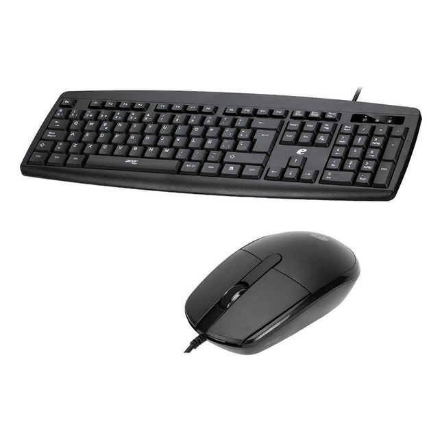 Teclado Y Mouse Alámbrico En Español Acer Eak030 Mouse Negro