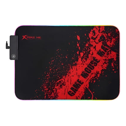 Mouse Pad Gamer Con Luces Led Rgb  Xtrike Me Negro