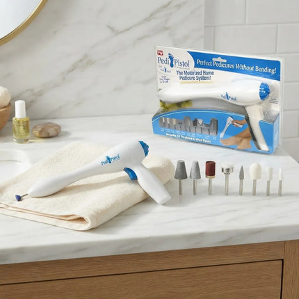 Torno Para Pies De 10 Piezas Uñas Pistola  Pedicura Blanco