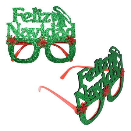 Lentes De Cotillon Navidad 14x14cm Ccm00826