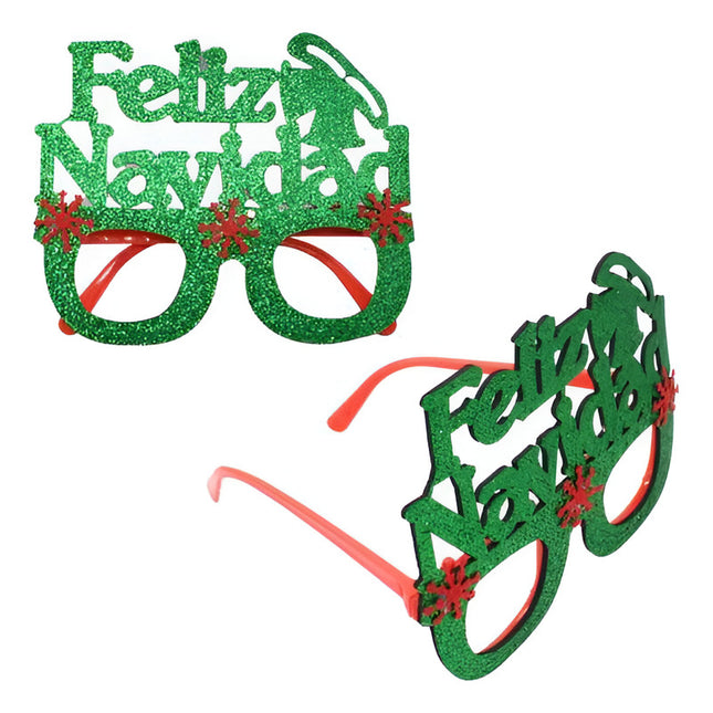Lentes De Cotillon Navidad 14x14cm Ccm00826