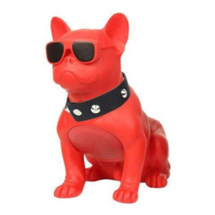 Parlante Bluetooth Bulldog Frances - Mt01103 Mertel Rojo