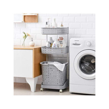 Carro Organizador Estantes Baño Ropa Sucia Cocina Con Ruedas V