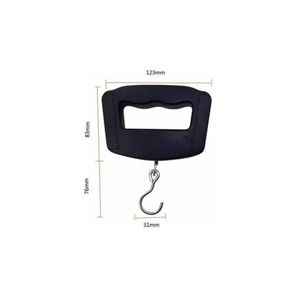 Balanza Digital Gancho Equipaje Viaje Valijas Pesca 50kg Negro