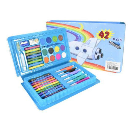 Set Escolar De Arte En Estuche 42 Piezas