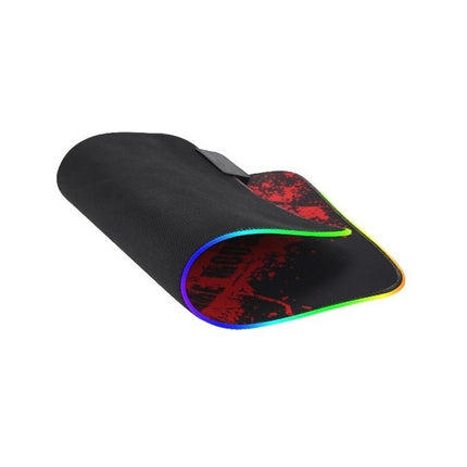 Mouse Pad Gamer Con Luces Led Rgb  Xtrike Me Negro