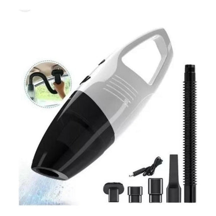 Aspiradora De Coche Dc 12v De Alta Potencia, 4000pa Blanco