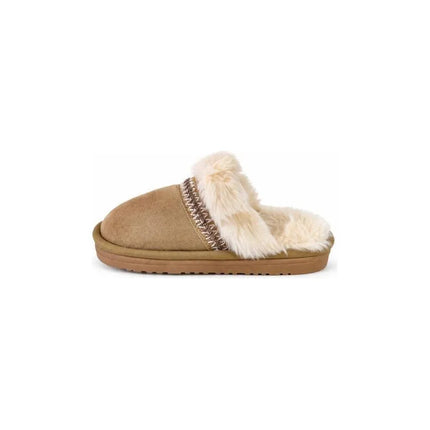 Pantuflas Forradas  Crudo Cgs00726/7/8 Crudo Forrada Con Pelo Sintético 40