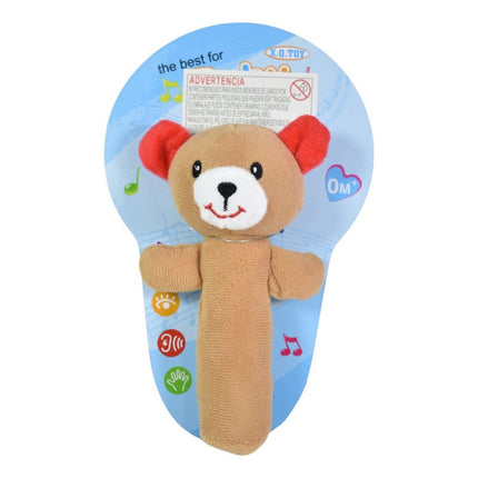 Sonajero  De Peluche Para Bebe 16cm.