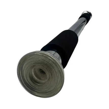 Barra Dominadas Extensible Para Puerta Acero Cromado Fitness Gris