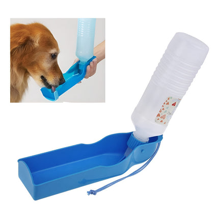 Bebedero Botella 500ml Portatil Perros Mascotas Ideal Paseos Varios