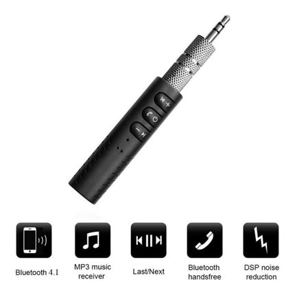 Adaptador Receptor Audio Bluetooth Para Auto Conector Aux