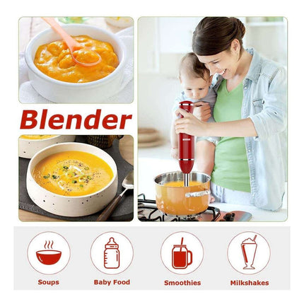 Mixer Marvo Hbr-079rd Acero Inoxidable Rojo Rojo