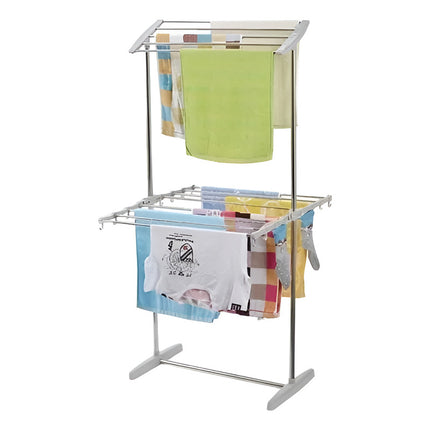 Tendedero Para Ropa De Pie Plegable Portable  Blanco