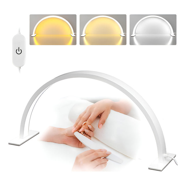 Lampara Led Media Luna Multifunción Blanco